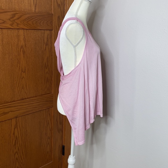 Light Pink Mono B Open Back Tank - Picture 3 of 6